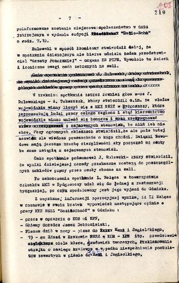 Meldunek o sytuacji społeczno – politycznej w województwie z dnia 07.10.1980 r. #6