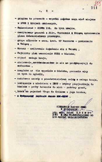 Meldunek o sytuacji społeczno – politycznej w województwie z dnia 07.10.1980 r. #7