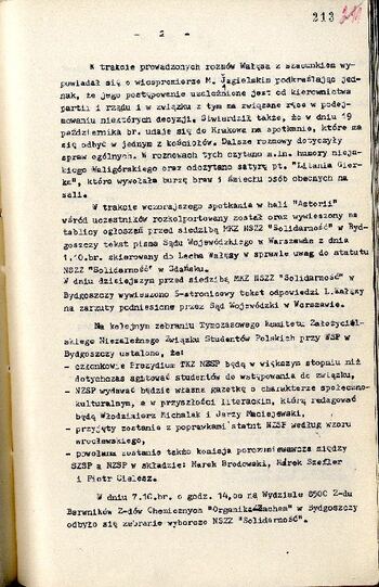 Meldunek o sytuacji społeczno – politycznej w województwie z dnia 08.10.1980 r. #1