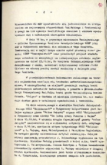 Meldunek o sytuacji społeczno – politycznej w województwie z dnia 18.10.1980 r. #3