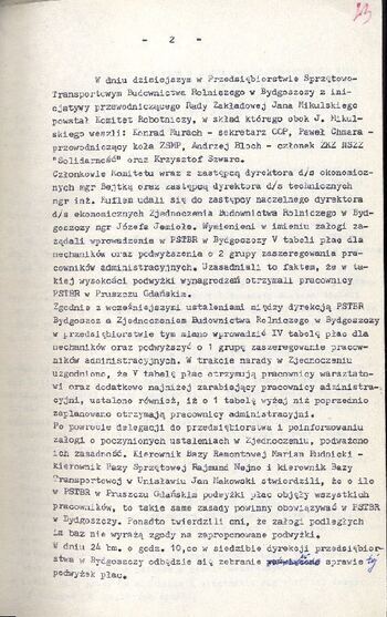 Meldunek o sytuacji społeczno – politycznej w województwie z dnia 22.10.1980 r. #1