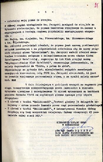 Meldunek o sytuacji społeczno – politycznej w województwie z dnia 22.10.1980 r. #3