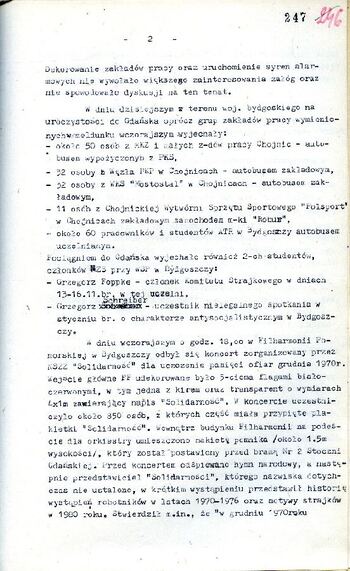 Meldunek o sytuacji społeczno – politycznej w województwie z dnia 16.12.1980 r. #1