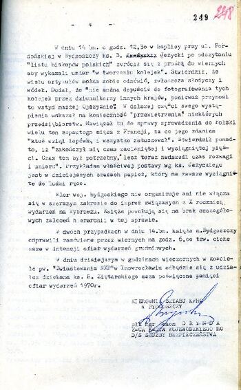 Meldunek o sytuacji społeczno – politycznej w województwie z dnia 16.12.1980 r. #3