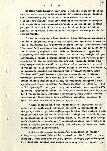 Meldunek o sytuacji społeczno – politycznej w województwie z dnia 13.03.1981 r. #2