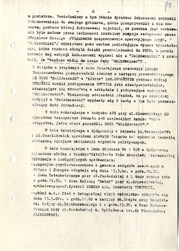 Meldunek o sytuacji społeczno – politycznej w województwie z dnia 13.03.1981 r. #3