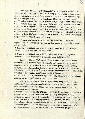 Meldunek o sytuacji społeczno – politycznej w województwie z dnia 13.03.1981 r. #10