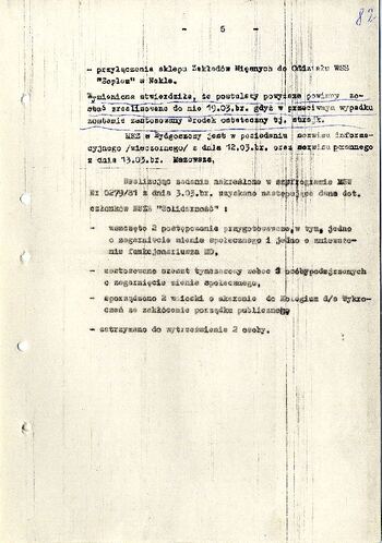 Meldunek o sytuacji społeczno – politycznej w województwie z dnia 14.03.1981 r. #2