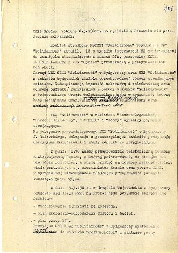 Meldunek o sytuacji społeczno – politycznej w województwie z dnia 18.03.1981 r. #2
