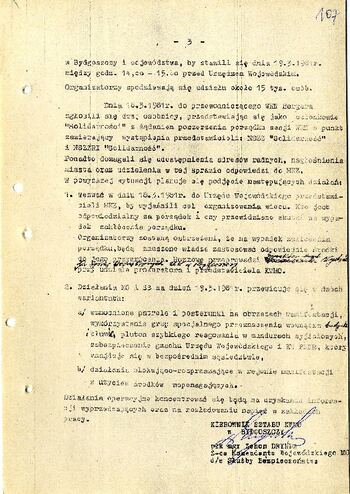 Meldunek o sytuacji społeczno – politycznej w województwie z dnia 18.03.1981 r. #3