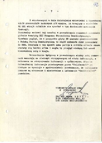 Meldunek o sytuacji społeczno – politycznej w województwie z dnia 18.03.1981 r. #4