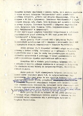 Meldunek o sytuacji społeczno – politycznej w województwie z dnia 19.03.1981 r. #1