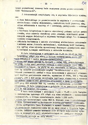 Meldunek o sytuacji społeczno – politycznej w województwie z dnia 20.03.1981 r. #4