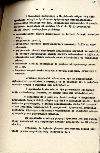 Informacja przekazana do Komitetu Wojewódzkiego PZPR w Bydgoszczy o sytuacji w regionie z dnia 22.08.1980 r. #7