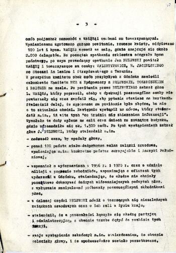 Informacja przekazana do Komitetu Wojewódzkiego PZPR w Bydgoszczy o sytuacji w regionie z dnia 08.10.1980 r. #3
