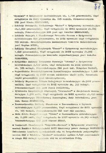 Notatka służbowa z dnia 26.09.1980 r. dotycząca powstania Komitetu Założycielskiego Niezależnych Samorządnych Związków Zawodowych #1