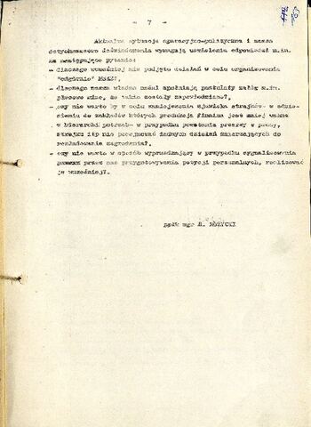 Notatka służbowa z dnia 26.09.1980 r. dotycząca powstania Komitetu Założycielskiego Niezależnych Samorządnych Związków Zawodowych #4