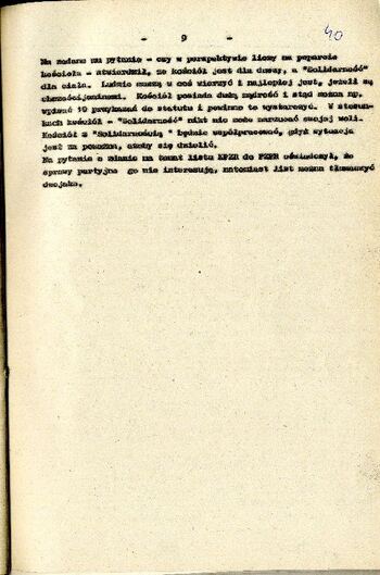 Relacja z wystąpienia Lecha Wałęsy na Forum I Walnego Zjazdu Delegatów NSZZ „Solidarność” Regionu Bydgoskiego 20.06.1981 r. #5