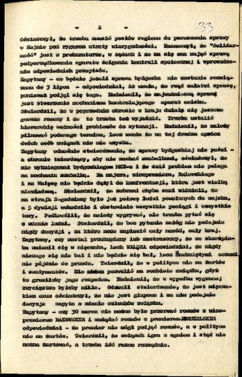 Relacja z wystąpienia Lecha Wałęsy na Forum I Walnego Zjazdu Delegatów NSZZ „Solidarność” Regionu Bydgoskiego 20.06.1981 r. #7
