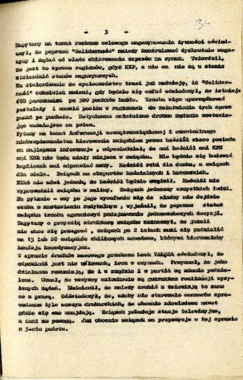 Relacja z wystąpienia Lecha Wałęsy na Forum I Walnego Zjazdu Delegatów NSZZ „Solidarność” Regionu Bydgoskiego 20.06.1981 r. #8