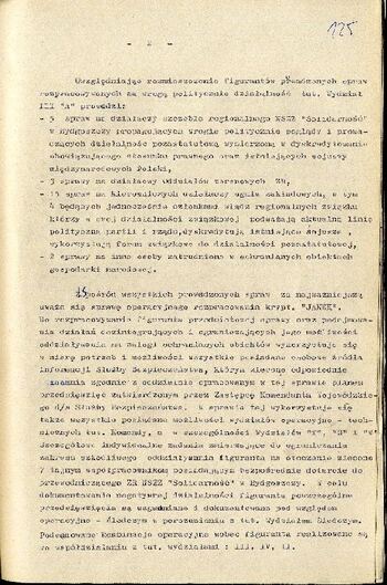 Notatka służbowa z dnia 09.10.1981 r. o sytuacji społeczno – politycznej w województwie bydgoskim #2