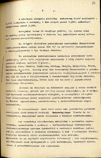 Streszczenie telekonferencji Dyrektora Departamentu III ”A” MSW - W. Ciastonia, dotyczącej sytuacji politycznej w kraju z dnia 06.09.1980 r. #3