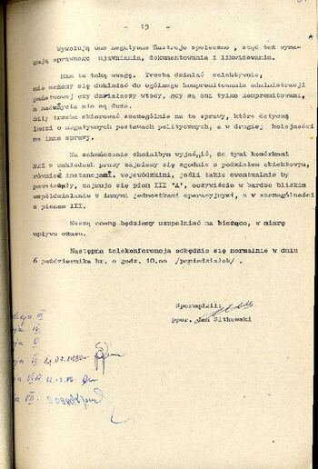 Streszczenie telekonferencji Dyrektora Departamentu III ”A” MSW - W. Ciastonia, dotyczącej sytuacji politycznej w kraju z dnia 06.09.1980 r. #8