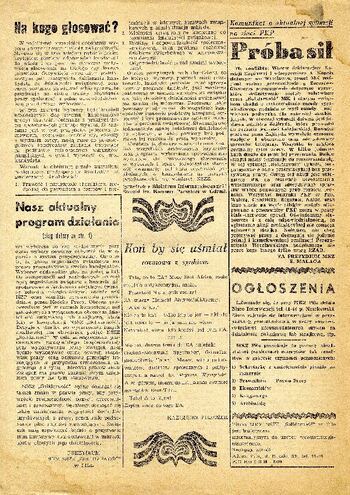 „Solidarność Pilska” – pismo NSZZ „Solidarność” w Pile z dnia 27.11.1980 r.