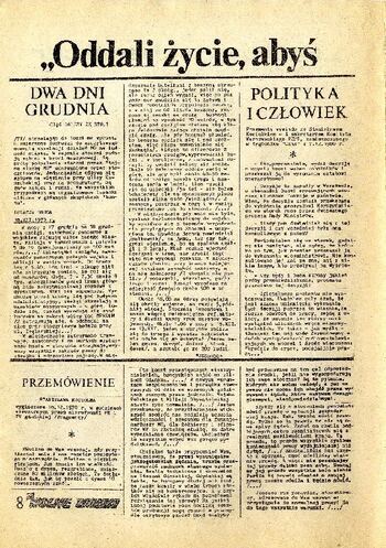 „Wolne Związki” – pismo NSZZ „Solidarność” w Bydgoszczy z dnia 20.12.1980 r. #3