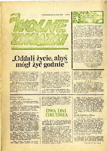 „Wolne Związki” – pismo NSZZ „Solidarność” w Bydgoszczy z dnia 20.12.1980 r. #8