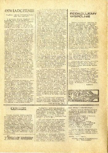 „Wolne Związki” – pismo NSZZ „Solidarność” w Bydgoszczy z dnia 20.12.1980 r. #9