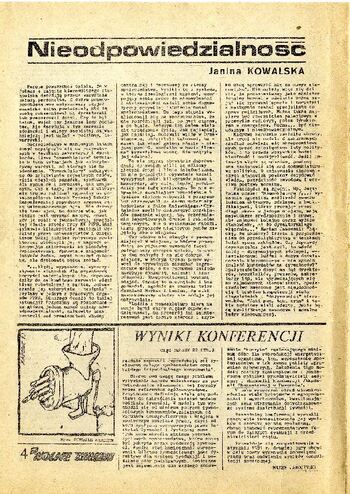 „Wolne Związki” – pismo NSZZ „Solidarność” w Bydgoszczy z dnia 20.12.1980 r. #13