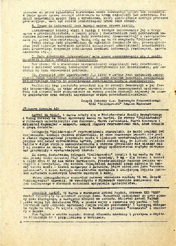 „Serwis Informacyjny” – pismo NSZZ „Solidarność” w Bydgoszczy z dnia 16.03.1981 r. #2