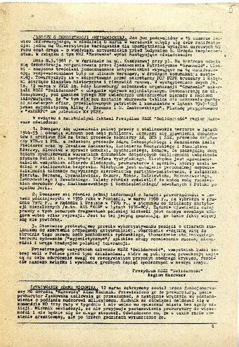 „Serwis Informacyjny” – pismo NSZZ „Solidarność” w Bydgoszczy z dnia 16.03.1981 r. #3