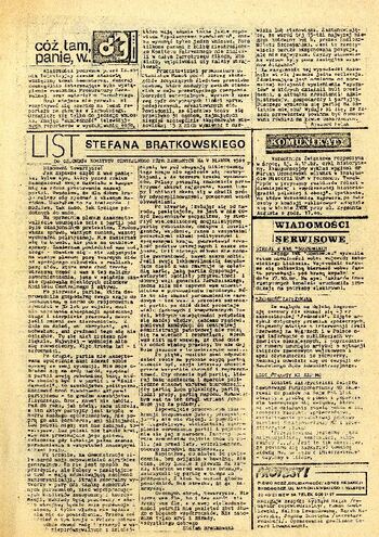 „Protest” – pismo NSZZ „Solidarność” w Bydgoszczy nr 2 z dnia 03.11.1981 r. #1