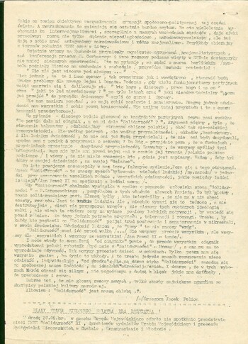 Biuletyn Informacyjny Międzyzakładowego Komitetu Organizacyjnego NSZZ Solidarność w Chełmie