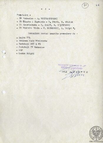 Słowny opis zagrożenia (faktu), część dalsza