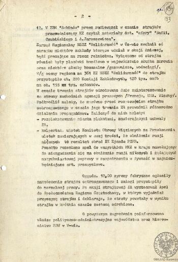 Słowny opis zagrożenia (faktu)