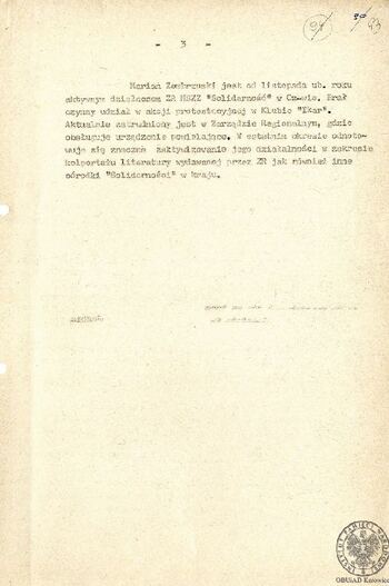 Notatka na temat rozpowszechniania plakatów