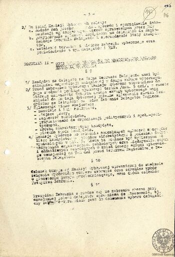 Ordynacja wyborcza Regionu Częstochowa