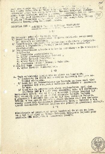 Ordynacja wyborcza Regionu Częstochowa