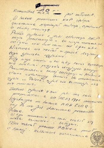 Informacje i komunikaty KKP