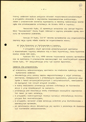 Sprawa Operacyjnego Sprawdzenia „Anna”. Dot. zamiaru zorganizowania przez Zarząd NSZZ S #2