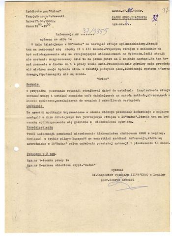 SOS Górnik - strajk górników zatrudnionych w ZG Rudna Polkowice dnia 27.08.1980 #3