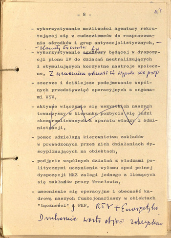 Harmonogram posiedzeń kierownictwa KWMO Wrocław na II półrocze 1975 r. oraz inne pozyc #7