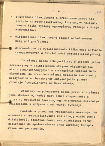 Harmonogram posiedzeń kierownictwa KWMO Wrocław na II półrocze 1975 r. oraz inne pozyc #11