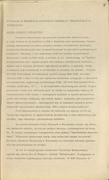 Informacje sytuacyjne Sztabu MSW 11.10.1981-20.11.1981 #2