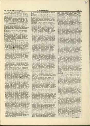 Materiały różne - kryptonimy i pisma NSZZ Solidarność, ulotki #1