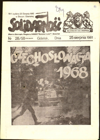 Materiały różne - kryptonimy i pisma NSZZ Solidarność, ulotki #8