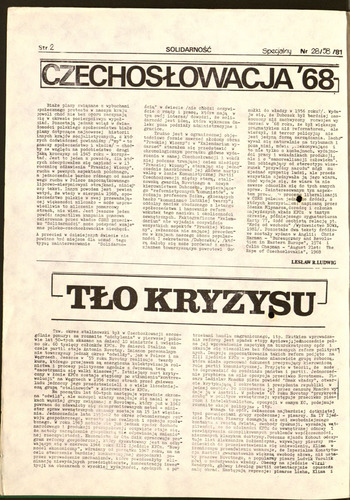 Materiały różne - kryptonimy i pisma NSZZ Solidarność, ulotki #9